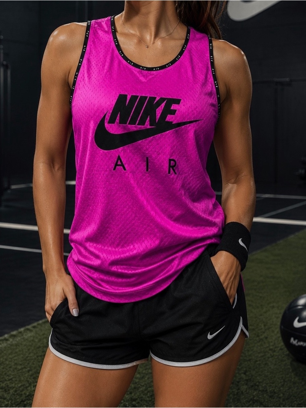 Nike Air Dri-FIT Running Tank Top Womens Medium Pink
Sleeveless NWT.